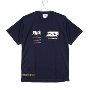 【送料無料】小林可夢偉 2010 ファンTシャツ/ドライTシャツ/半袖/ネイビー/Lサイズ