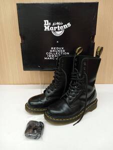 Dr.Martens × MARC JACOBS ドクターマーチン × マーク・ジェイコブス 1490MJ ロングブーツ 10ホール UK3(約22.5センチ) ブラック 通年