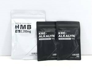 ☆BULK HACK HMB2200mg×1袋 KRE-ALKALYN 750mg×2袋 未開封☆