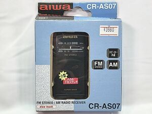 アイワ　aiwa　 小型　FM／AM　ステレオラジオレシーバー　CR-AS07 　通電確認済　中古　現状販売品　同梱OK　1円スタート★S