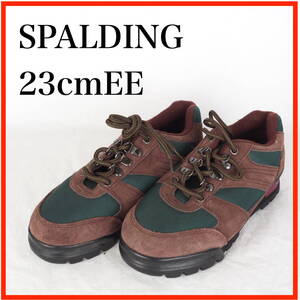 EB7342*SPALDING*スポルディング*レディーストレッキングシューズ*23cmEE*茶系