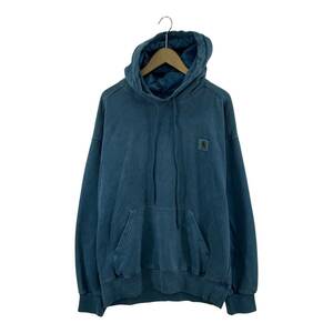 Carhartt カーハート 裏起毛 プルオーバー パーカー sizeM/ブルー系