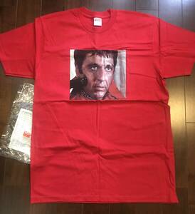 新品 国内 Lサイズ 2017 Supreme Scarface Shower Tee Red シュプリーム Tシャツ スカーフェイス レッド 赤