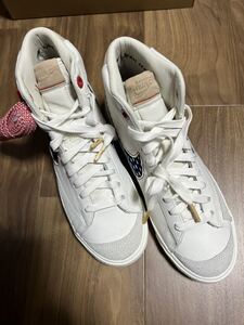 【新品未使用未着用】DENHAM × NIKE BLAZER MID サイズ:US8.5 26.5㎝