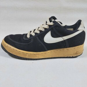 NIKE スニーカー　エアフォース　キャンバス　 ローカットスニーカー　26.5cmブラック