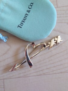 TIFFANY&Co ティファニー ブローチ ラビングハート アロー 925 ヴィンテージ