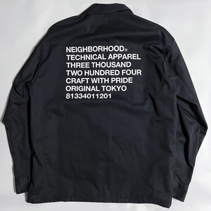 NEIGHBORHOOD 22SS CLASSIC WORK EC-SHIRT BLACK M 221TSNH-SHM01 ネイバーフッド ブラックM 黒M プリントロゴ