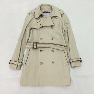 ■RALPH LAUREN ラルフローレン トレンチコート ベルト付 羊革 インパクト21 ベージュ レディース サイズ9 /0.8kg■