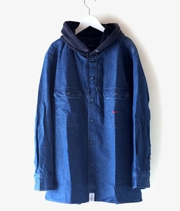 [1スタ] 定価33,000円 新品未使用 Size 2 DESCENDANT SPICOLI HOODED LS SHIRT ディセンダント 長袖シャツ メンズ 192WVDS-SHM03