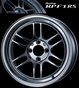 納期注意 業販品 直送品 ENKEI Racing RPF1RS 15インチ 8J+28 4-100 75φ SBC(メッキ) ホイール 4本 (個人宅)個人名での注文不可