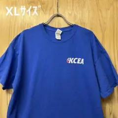 USA古着Tシャツ　XLサイズ GILDAN KCEA ブルー