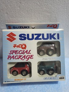 2006年 絶版チョロQ タカラ TAKARA３台セット スズキ純正 SUZUKI SPECIAL PACKAGE スイフト エブリィ MRワゴン MF22F DA64V DA64W ZC11S 