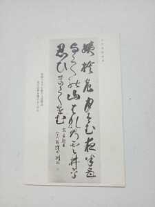 戦前絵葉書ポストカード６７８　書画美術　浅井洌作短歌　書道