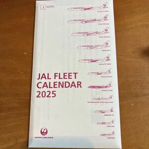 JAL FLEET CALENDAR 卓上カレンダー　2025年