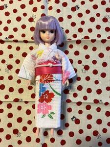 初代リカちゃんサイズ　手作り服セット　浴衣　レトロ子供ゆかた