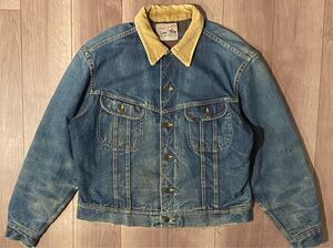 SUPER RARE 最初期　50s Lee STORM RIDER 101LJ DENIM JACKET with RAINBOW LINERストームライダー　デニムジャケット (検　30s 40s 60s )