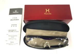 7476【中古品】HAZUKI　ハズキルーペ　コンパクト　クリアレンズ　1.6倍　眼鏡　ブルーライト35％カット　