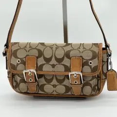 ✨️良品✨️ COACH シグネチャー ポシェット サコッシュ ショルダーバッグ