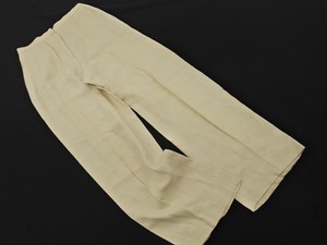 Max Mara マックスマーラ リネン100% ワイド パンツ size36/ベージュ ■◇ ☆ ela3 レディース