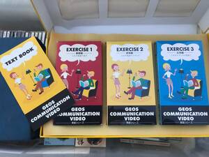 美品 GEOS 英会話 ネイティブのように話すための英語発音のヒケツ VHS ビデオテープ 3巻セット 定価18000円