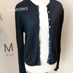 THEWORKS カーディガン レディース 長袖 上着 Mサイズ ネイビー