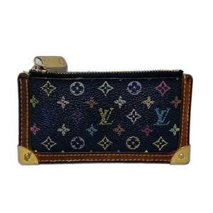 ルイヴィトン LOUIS VUITTON コインケース M92654 ポシェットクレ レザー ノワール CA0094 財布 マルチカラー