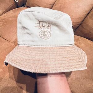 old stussy 90s バケットハット　ビンテージ　ベージ ハット バケットハット　1円スタート！