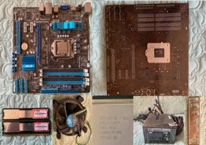 ★☆★ (動作品) ASUS P7H55D-M マザーボード & Intel Core i7 860 & UMAX DDR3 1333 4G & CPU FAN & 鎌力Ⅲ 400W 電源★☆★