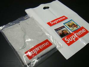 国内 正規品 新品 16AW Supreme Hooded Stripe L/S Top Heather Grey Sサイズ シュプリーム パーカー グレー 16FW