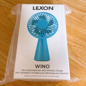 Lexon/レクソン Wino ポータブルファン BLUE/ブルー/青 ミニ扇風機 ハンディファン 充電式ファン ミニファン