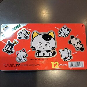 うちのタマしりませんか　色鉛筆　昭和レトロ　タマ&フレンズ　12色　Tombow　中古　タマ　うちのタマ