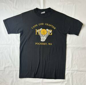 90s Harley-Davidson Hanes vintage t-shirt HARLEY OWNERS GROUP ハーレーダビッドソン ヘインズ Tシャツ 半袖 ブラック 黒 アメリカ製