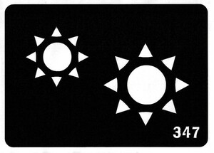 ◆フェイク・ダイヤモンド・タトゥー◆ステンシルシート 386◆