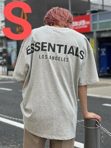新品 ESSENTIALS エッセンシャルズ LA限定 半袖/Tシャツ S グレー