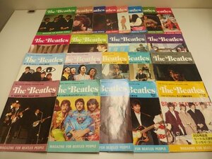 1121024h【THE OFFICIAL MONTHLY MAGAZINE 日本版 The Beatles ビートルズ 22冊組】14.7×21cm程度/中古本