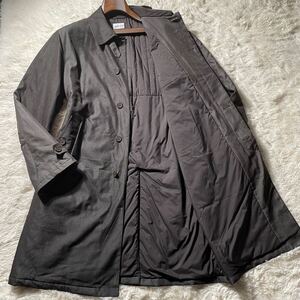 超ド級のXXL!!!化け物スタイル!!!【アルマーニ ARMANI COLLEZIONI】超一流の象徴!!! ステンカラーコート 中綿◎ 2XL◎ マキシ丈◎ 