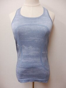 410F21◆lululemon◆タンクトップ◆ブルーグレー◆サイズ４◆ルルレモン