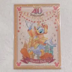 ディズニー40周年 クリアホルダー　ドナルド