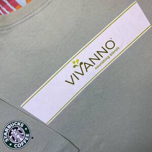 激レア入手難!08年製STARBUCKSスターバックスコーヒースタバVIVANNOヴィバンノスムージーALSTYLEスタッフパートナー限定非売品TシャツM企業