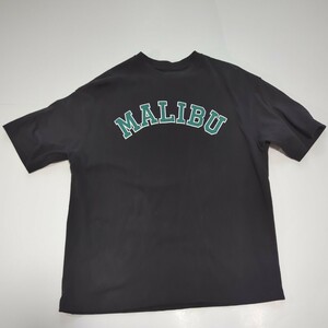 ☆BACK　Number　バッグナンバー　Мサイズ　メンズ　MALIBU　プリントTシャツ　ブラック　BLACK　