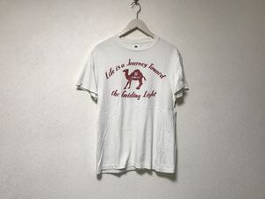 本物ハリウッドランチマーケットHRM HOLLYWOODRANCHMARKETコットンプリント半袖Tシャツメンズサーフゴルフドレス白ホワイト1S日本製