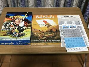 ＨＪホビージャパンＡＨアバロンヒル　アップフロントＵＰＦＲＯＮＴ（日本語版）ＢＡＮＺＡＩ（輸入品）ＤｅｓｅｒｔＷａｒ（輸入品）中古