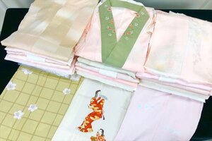 ◎中古着物 小物 まとめ売り30点 長襦袢 美品あり 未使用品あり 正絹 化繊 正装礼装用 おしゃれ用 振袖用 夏用 中古品 和ものや傳 C0137