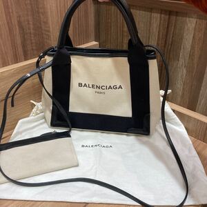 BALENCIAGA バレンシアガ 2way ネイビーカバスXS トートバッグ ハンドバッグ ショルダーバッグ ブランド ファッション