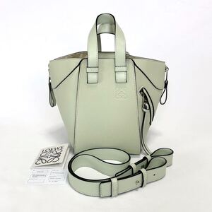 ロエベ　LOEWE ハンモックコンパクト　ライトペアー　ライトグリーン　ショルダーバッグ　2WAY ハンドバッグ　A538H13X03 ミニ