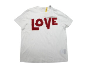 サイズS(ゆったりめ)■新品 本物保証■モンクレールGENIUS 1952 LOVE Tシャツ/TEE/半袖T-SHIRT/レディースMONCLERジーニアス/001ホワイト白