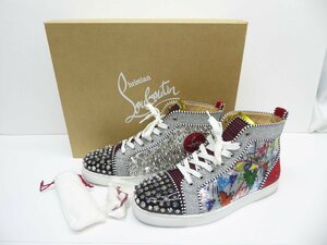 クリスチャンルブタン Christian Louboutin スパンコール ハイカット size:42 約27cm スニーカー △WP2204