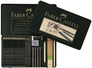 FABER CASTELL Pitt Monochrome Graphite Set 29 112966 ファーバー カステル モノクローム グラファイト セット 鉛筆 クレヨン 消しゴム