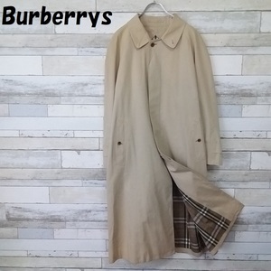 【人気】Burberrys/バーバリー ステンカラーコート 裏地ノバチェック 三陽商会 正規品 ベージュ サイズ165/5921