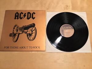 【LP】AC/DC / FOR THOSE ABOUT TO ROCK (ATLANTIC SD 11111) / 81年11月US GATEFOLD盤